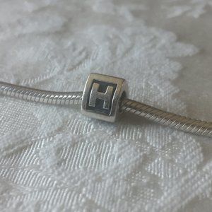 NWOT Pandora Charm - Letter H - Retired - 1 LEFT!
